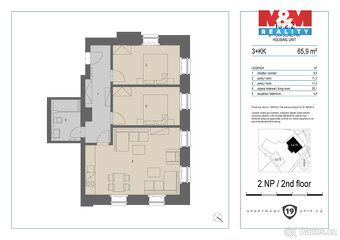 Apartmán 3+kk (61,6 m²) v Pstruží nabízí ideální spojení kom
