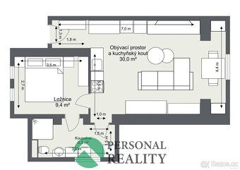 Ev.č. 03031 Pronájem bytu 2+kk, 60 m², vila se zahradou a pa