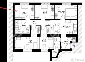 Nabízíme k pronájmu jednolůžkový pokoj o výměře 10,11m2 v by