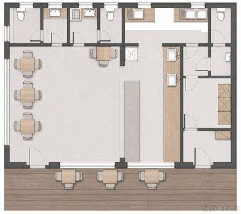 Nabízíme k pronájmu nový gastro objekt o celkové ploše 93 m²