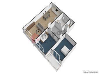 Nabízíme k pronájmu prostorný byt 3+kk o velikosti 62 m² s l