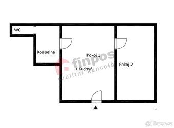 Nabízíme k prodeji prostorný byt 2+kk o výměře 49 m² v maleb