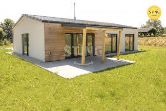We offer for rent a new stone house with land measuring