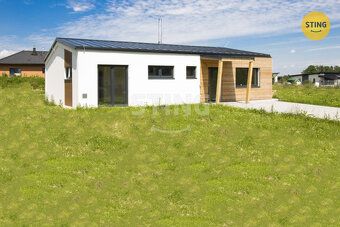 We offer for rent a new stone house with land measuring