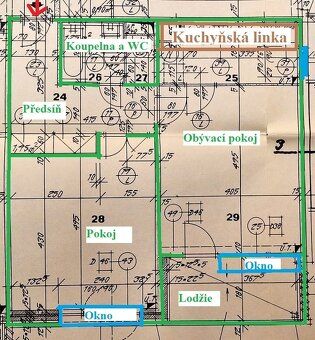 RK NEVOLAT. Pronájem zařízeného bytu 2+1, celková plocha ca 