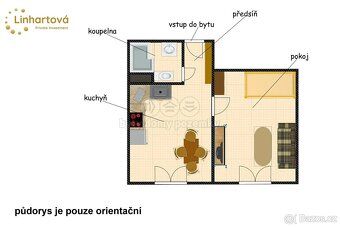 Exkluzivně nabízíme k pronájmu světlý a útulný byt 1+1 o vel