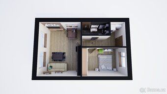 Nabízíme k prodeji moderní byt o dispozici 2+kk a výměře 45 