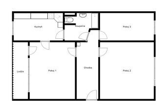 Nabízíme k prodeji byt 3+1 s lodžií o výměře 76,8 m² v družs