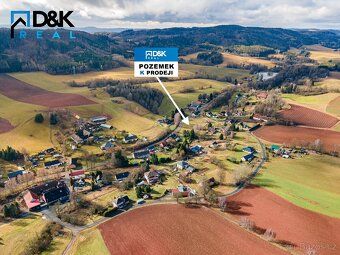 We offer you for purchase a building plot in the village of Horní Dobrouč