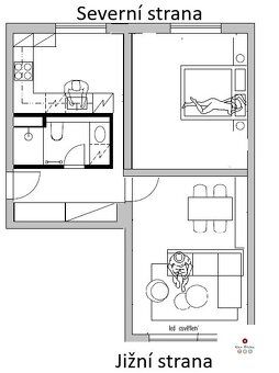 Ev.č. 00119 Byt o dispozici 2+1 a výměře 53 m² + kočárkárna 