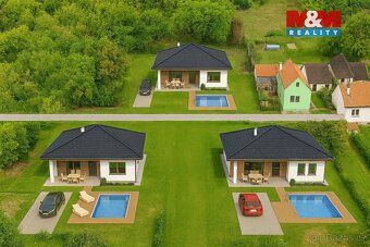 Single-story family house project 4+1 in Krušov village
