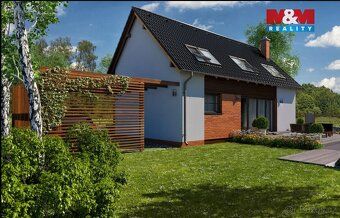 Project of construction of two-story family house 4+1 in village Krušovi
