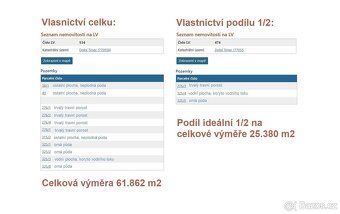 Nabízíme ke koupi soubor nezastavitelných pozemků v Třebušín