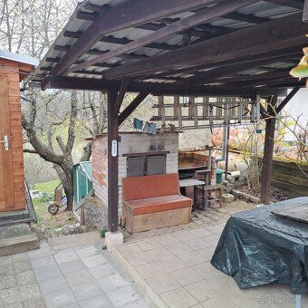 We sell garden of 361 m² with cottage of 18 m² in Doubravice nad Svitavou in settlement Hanačka.