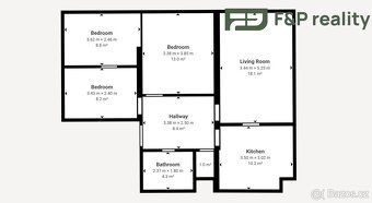 Pronájem prostorného bytu 4+1 (72 m²) – Ohaře u Kolína
KONTA