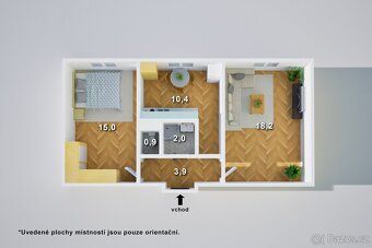 Ev.č. 00019 Nabízím k prodeji byt v ulici Kosmonautů, Ústí n