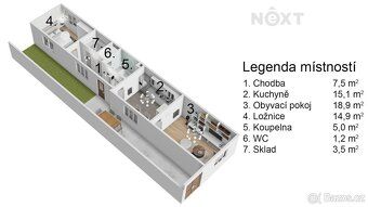 We offer you exclusively for purchase a family house with layout 2+1