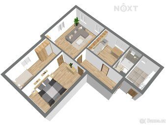 We offer for sale a spacious apartment with layout 3+1 with total area of 79.3 m², located on…