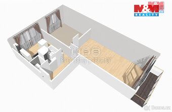 Nabízíme podnájem bytu o dispozici 2+1, CP 54 m2 v obci Záku