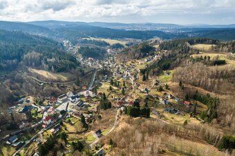 Land plot in the village of Janov nad Nisou - Hraničná, whose lower edge borders directly on…