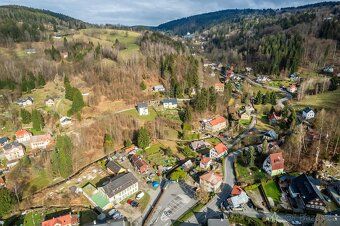 Land plot in the village of Janov nad Nisou - Hraničná, whose lower edge borders directly on…