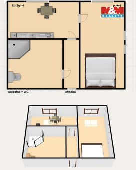 Nabízíme k prodeji útulný byt 1+1 (31 m²) v samotném centru 