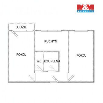 We offer for rent a cooperative apartment 2+1 in Ostrava - Poruba on