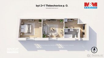 Nabízíme k prodeji byt v osobním vlastnictví o dispozici 2+1