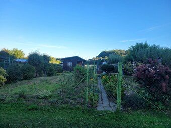 We sell garden with nice wooden cottage in Choceň, locality and street U koupaliště.