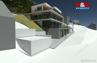 Under construction residence on a slope in Prague 5 – Radotín with panorama views of the…
