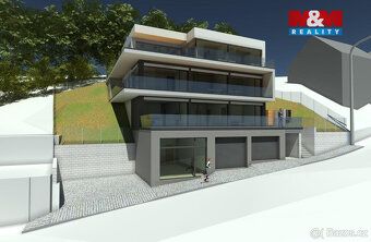 Under construction residence on a slope in Prague 5 – Radotín with panorama views of the…