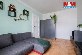 We offer a sunny 3BR apartment of 72 sqm on the 3rd floor in a brick building in Litomerice.