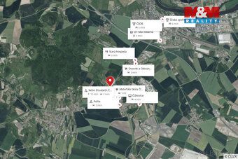 We offer for sale a plot of land measuring 2021 m² in a quiet part of Litoměřice