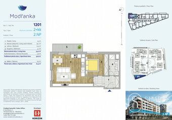 ID of order: G1037 We offer for rent beautiful, bright and cozy apartment 2+kk in Rezidence…