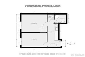 Nabízíme k pronájmu útulný byt o dispozici 2+kk, který se na