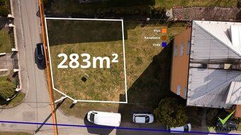 We offer for sale a building plot of 283 m² in lucrative area of Frenštát p.