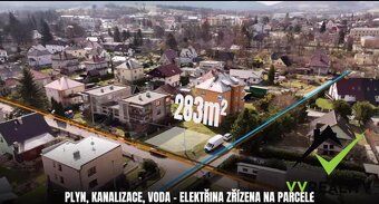 We offer for sale a building plot of 283 m² in lucrative area of Frenštát p.