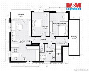 We offer for sale a two-generation basement brick house built in 1978 with layout of 3+kk and…