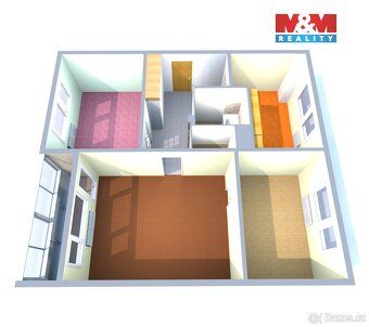We offer for sale a spacious 3BR apartment with a total area of 70.3 m²