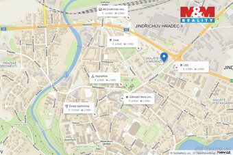 Pronájem bytu 2+1 o celkové ploše 64 m² s balkónem, situovan