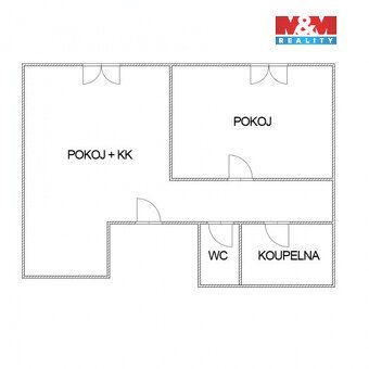 We offer for rent a beautiful modern apartment 2+kk after reconstruction in the heart of Chomutov city.