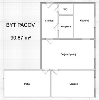 Nabízíme k prodeji zrekonstruovaný nadstandardně velký byt 3