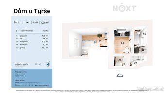 Nový byt 1+1, 30 m², Praha 5 – první nájemce, profesionální 