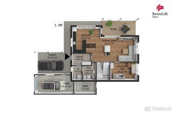 We offer for sale a newly built family house in the sought-after village of V