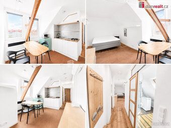 , Pronájem plně vybaveného podkrovního bytu 1+kk, 28 m² – Ús