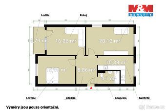 Pronájem prostorného bytu 3+1 o užitné ploše 82 m² v panelov