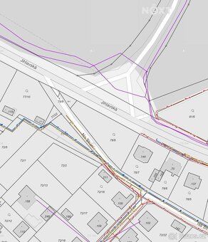 Sale of land for family house construction, utilities on property boundary, Tábor, Záryb