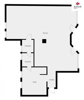 In a busy street near the city center, commercial spaces available for several purposes