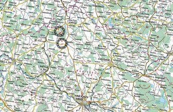 In cadastral territories of Habry and Kobylí Hlava (municipality Golčův Jeníkov)