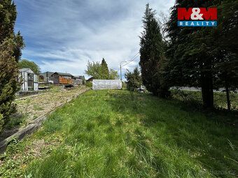 We offer for sale a garden plot of 220 m² in an allotment area on Krasnopole Street in Ostrava.